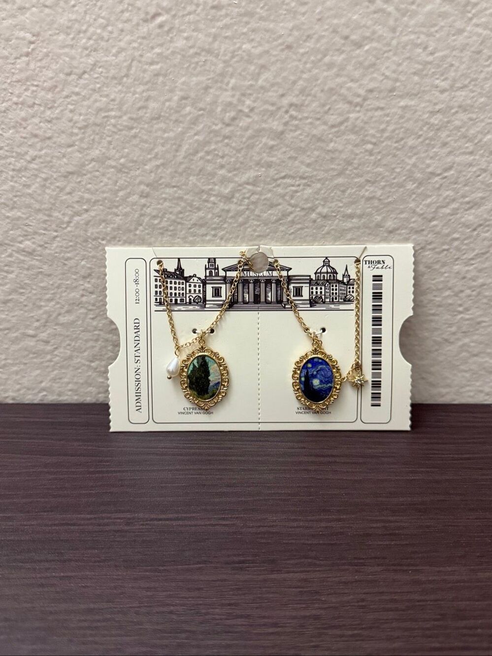 Thorn & Fable Van Gogh Painting Best Friend Necklace Set